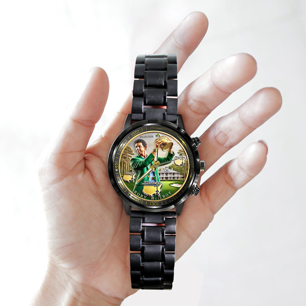 Masters Tournament x Rory McIlroy Black Stainless Steel Watch - MAITM 10732