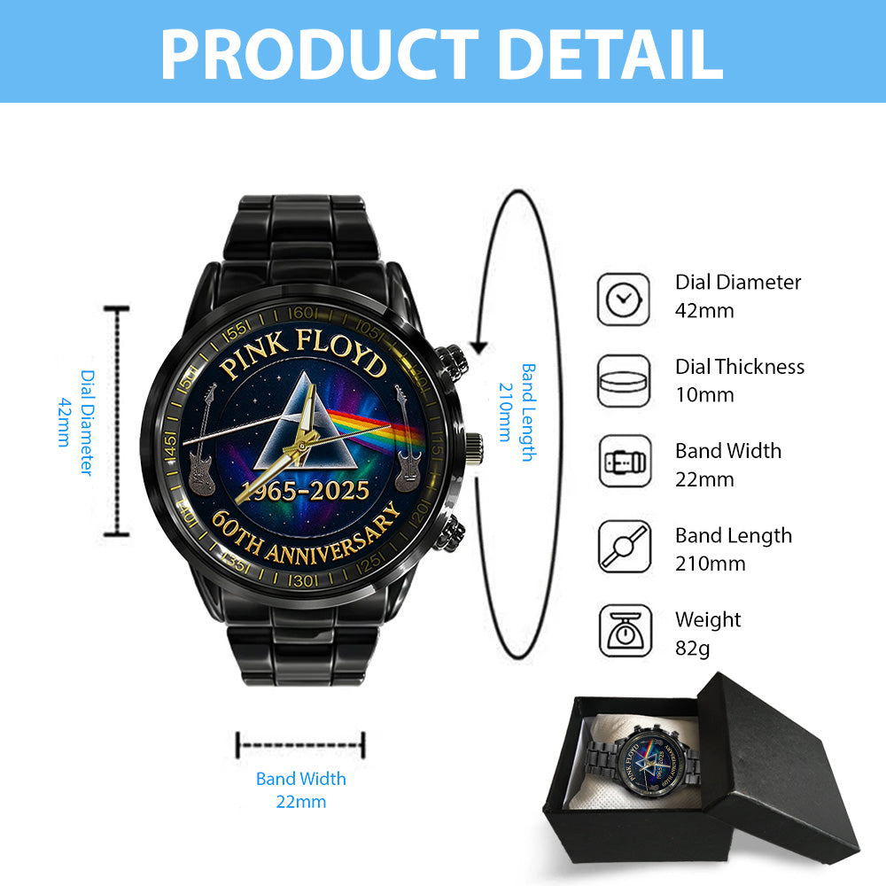 Pink Floyd Black Stainless Steel Watch - MAITM12563
