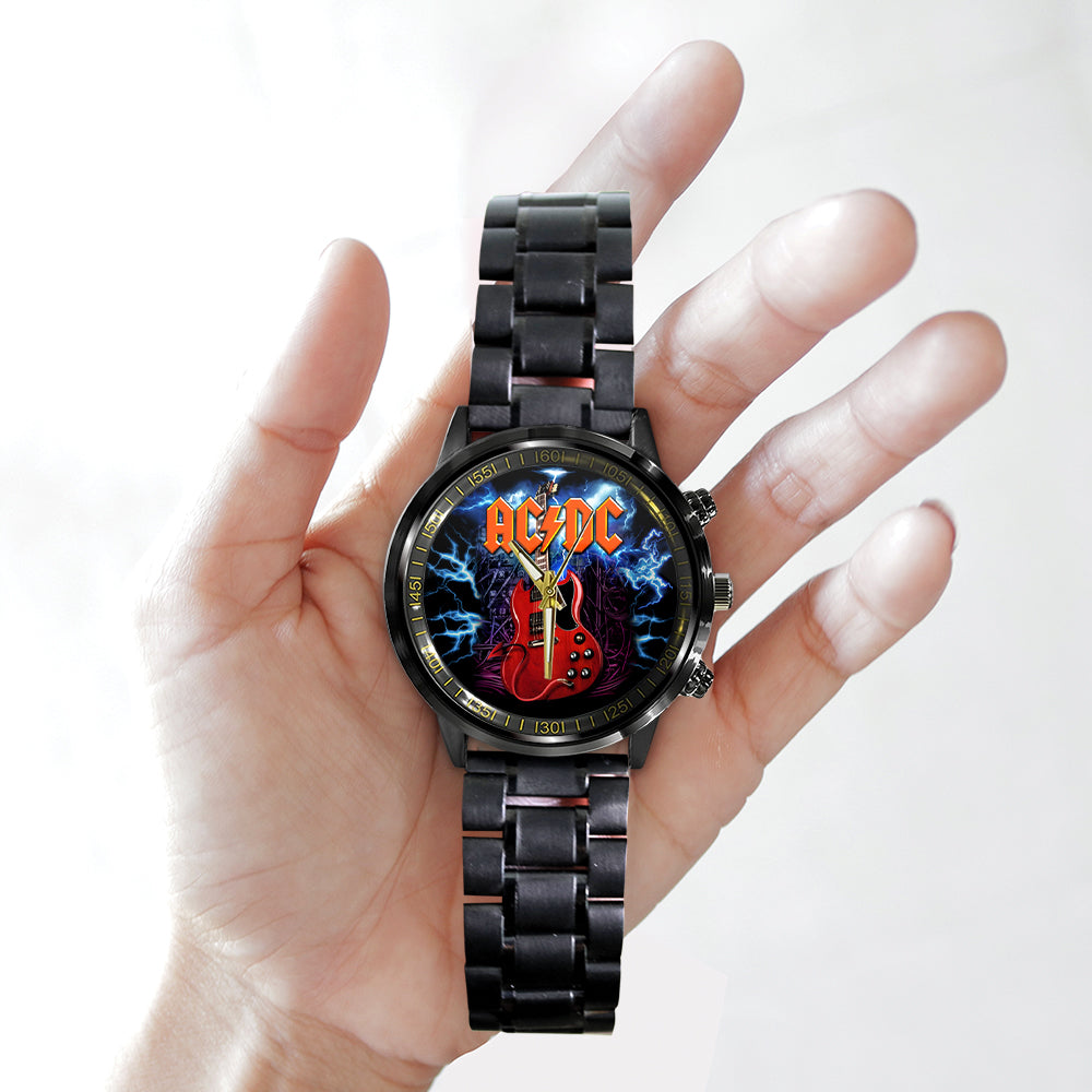 AC/DC Black Stainless Steel Watch - TANTN 12284