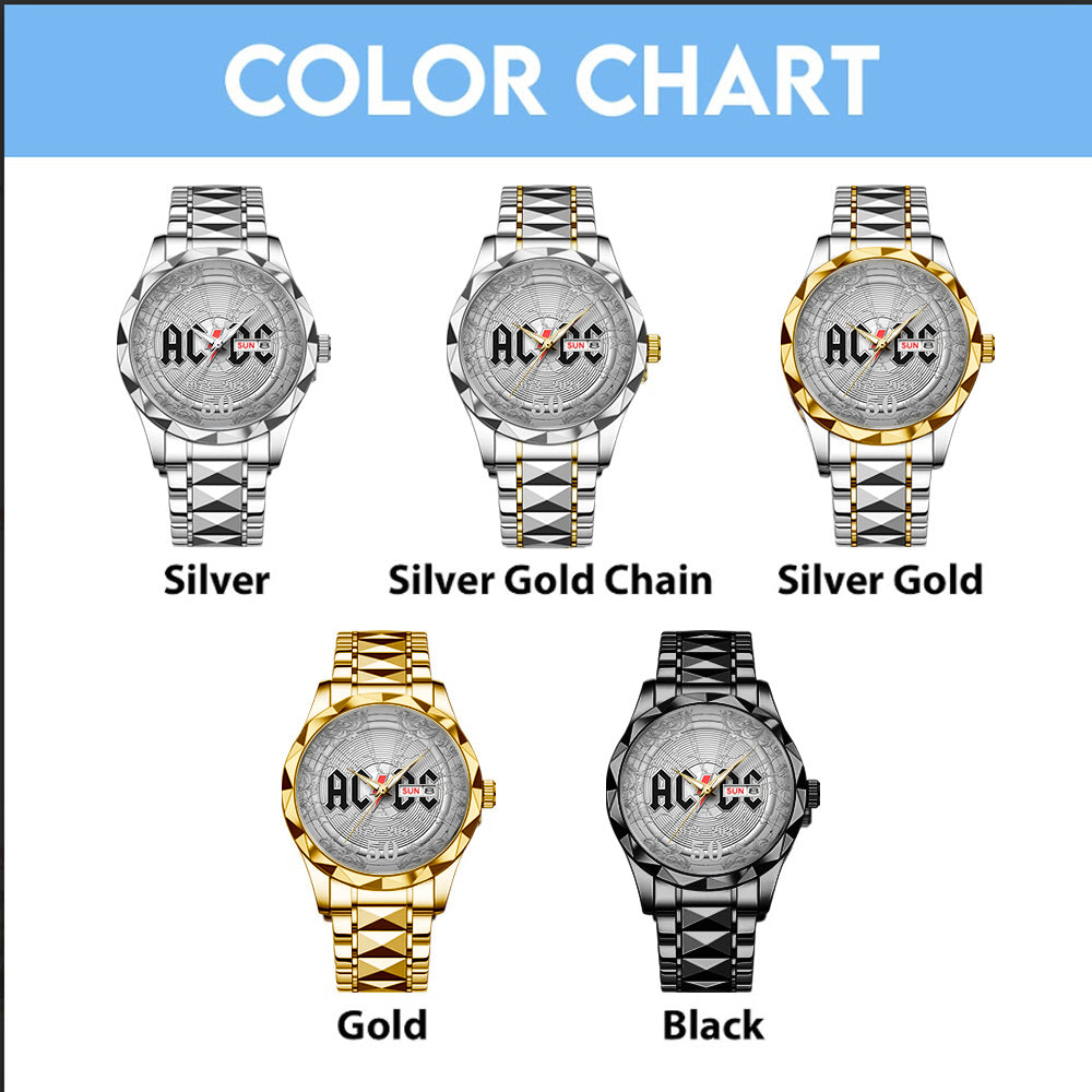 AC/DC Alloy Luxury Quartz Watch - TANTN 13794