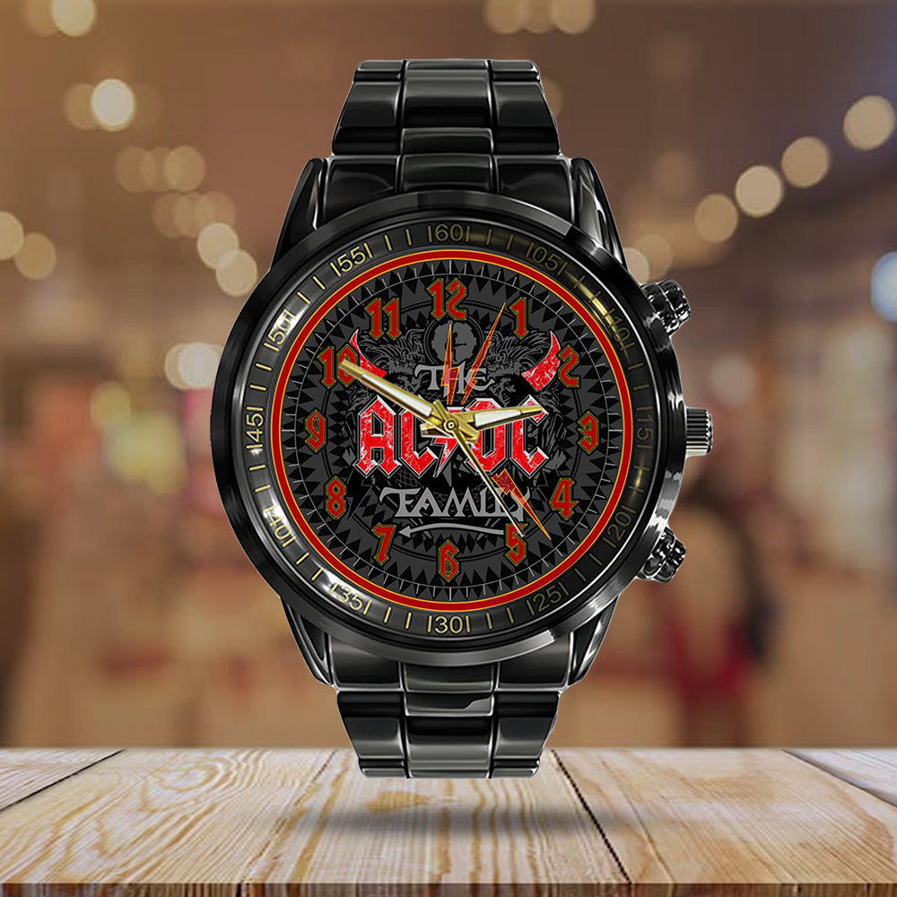 AC/DC Black Stainless Steel Watch - GNE NEW102