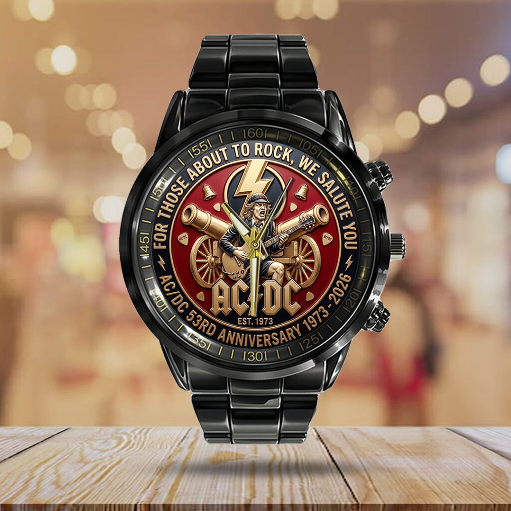 AC/DC Black Stainless Steel Watch - TANTN21554