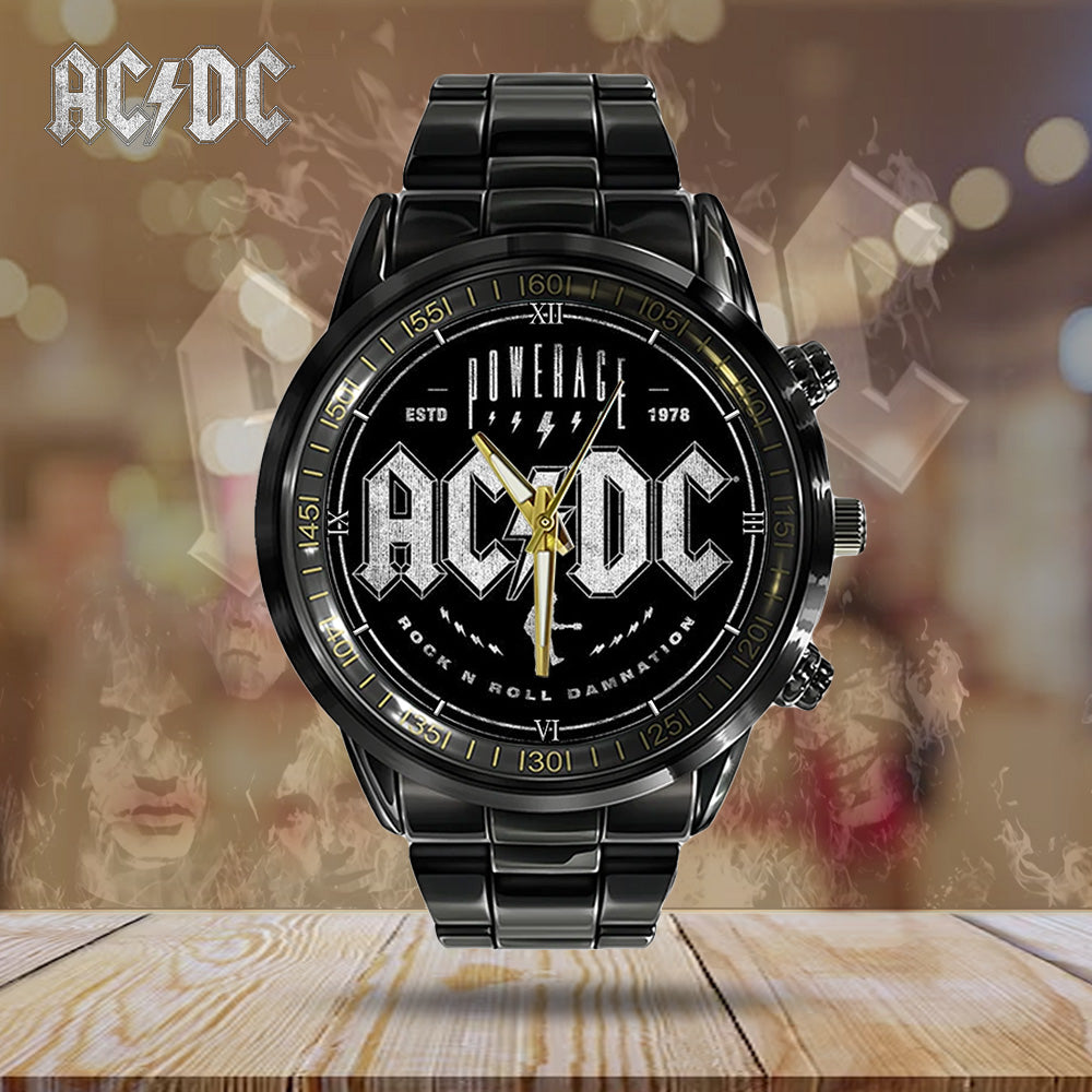 AC/DC Black Stainless Steel Watch - GNE 1232