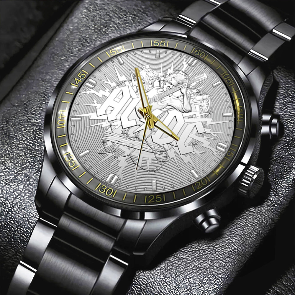 AC/DC Black Stainless Steel Watch - GNE 1306