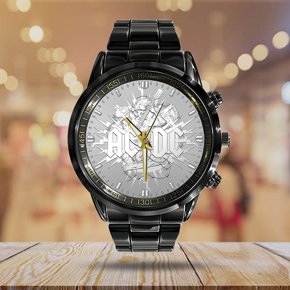 AC/DC Black Stainless Steel Watch - GNE 1306
