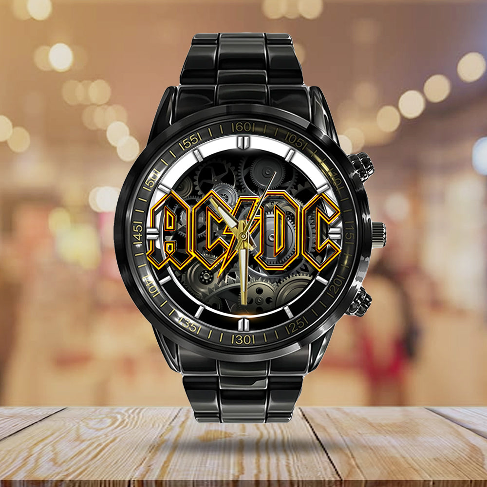 AC/DC Black Stainless Steel Watch - GNE 1329