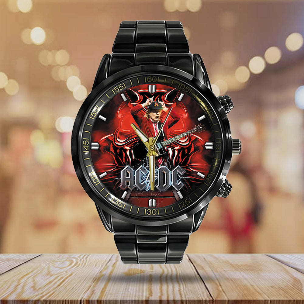 AC/DC Black Stainless Steel Watch - GNE 1330