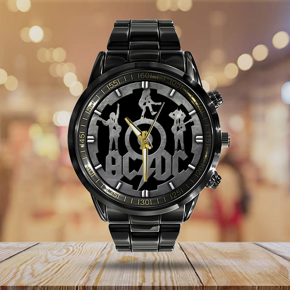 AC/DC Black Stainless Steel Watch - GNE 2191
