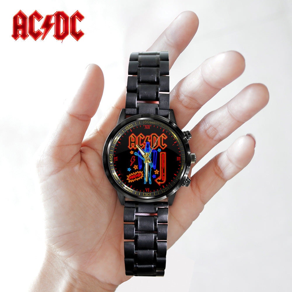 AC/DC Black Stainless Steel Watch - GNE 3455