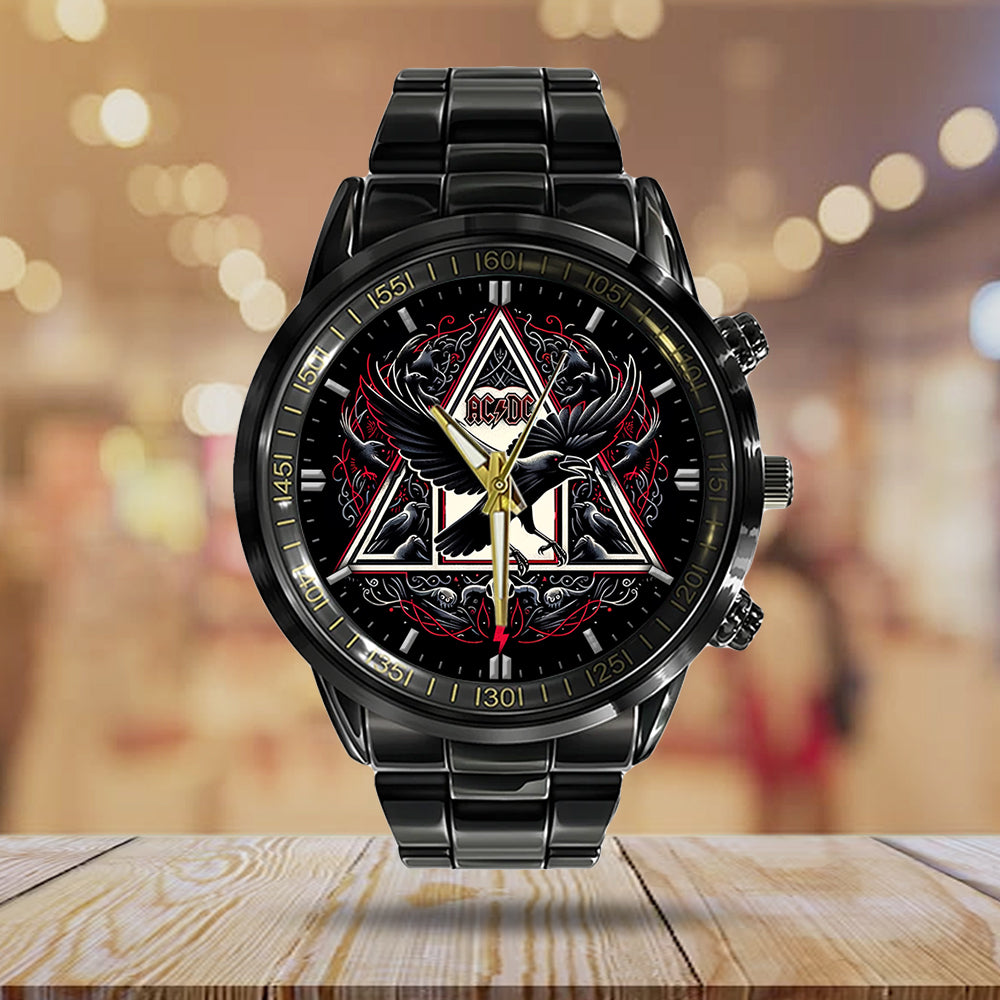 AC/DC Black Stainless Steel Watch - GNE 691