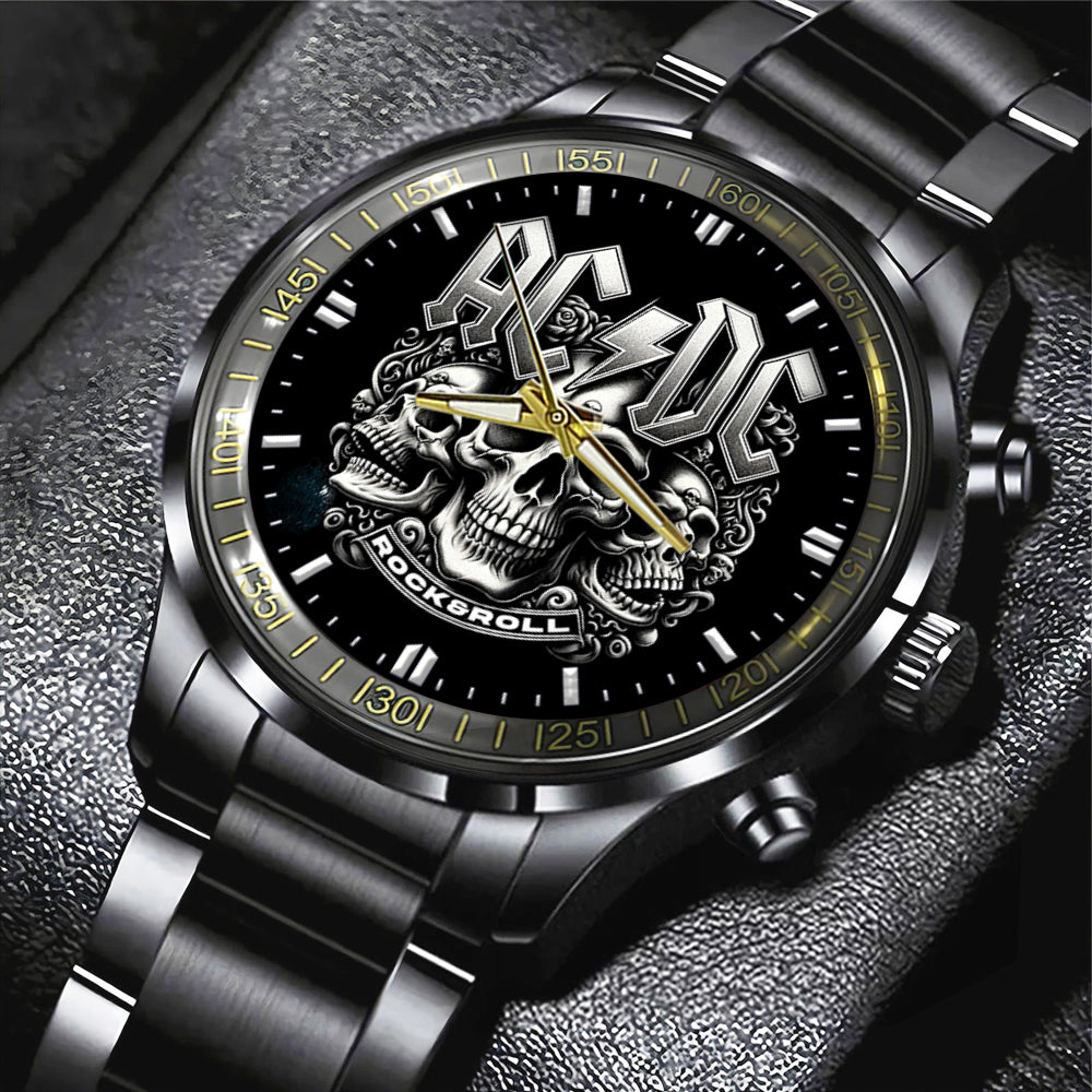 AC/DC Black Stainless Steel Watch - GNE 863