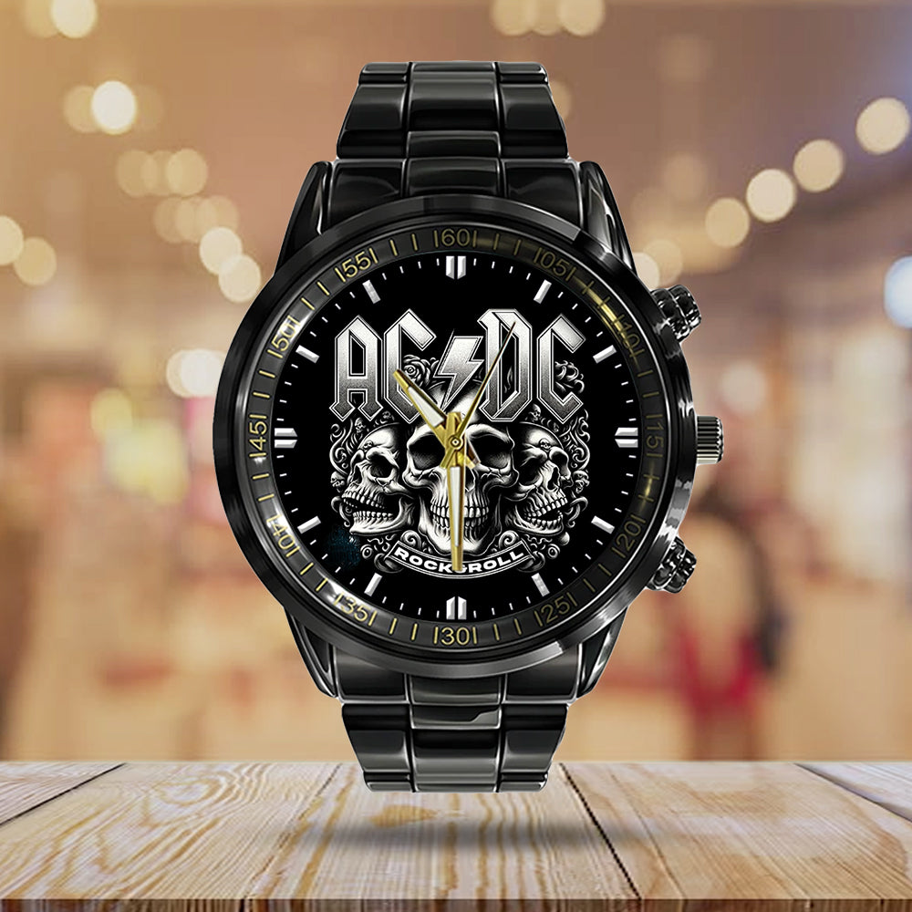 AC/DC Black Stainless Steel Watch - GNE 863