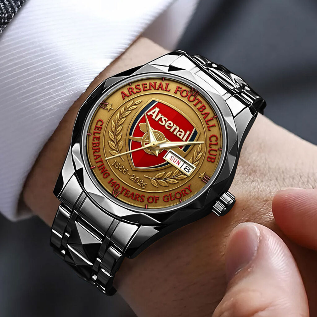 Arsenal FC 140th Anniversary Alloy Luxury Quartz Watch - TMTHU1767