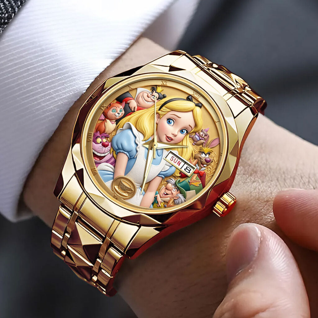Alice in Wonderland Alloy Luxury Quartz Watch - TMTHU8008