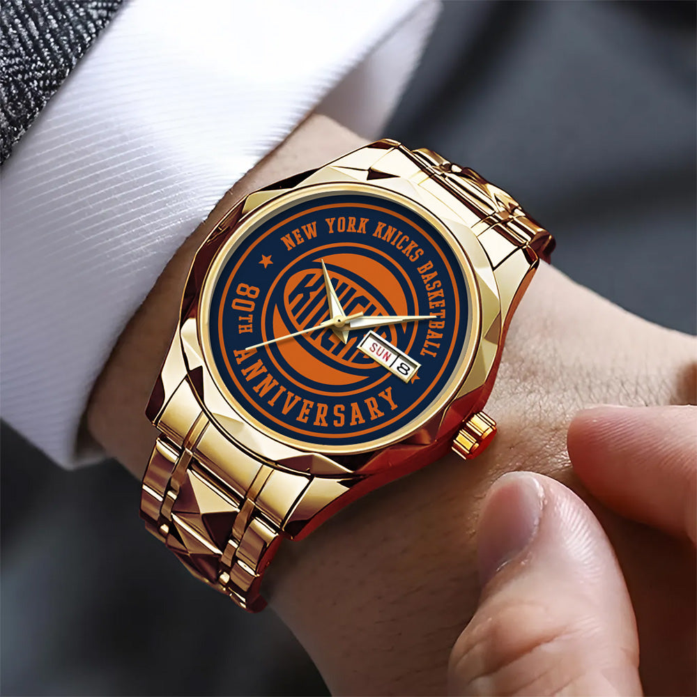 New York Knicks Logo 80th Anniversary 2026 Alloy Luxury Quartz Watch - GNE4637