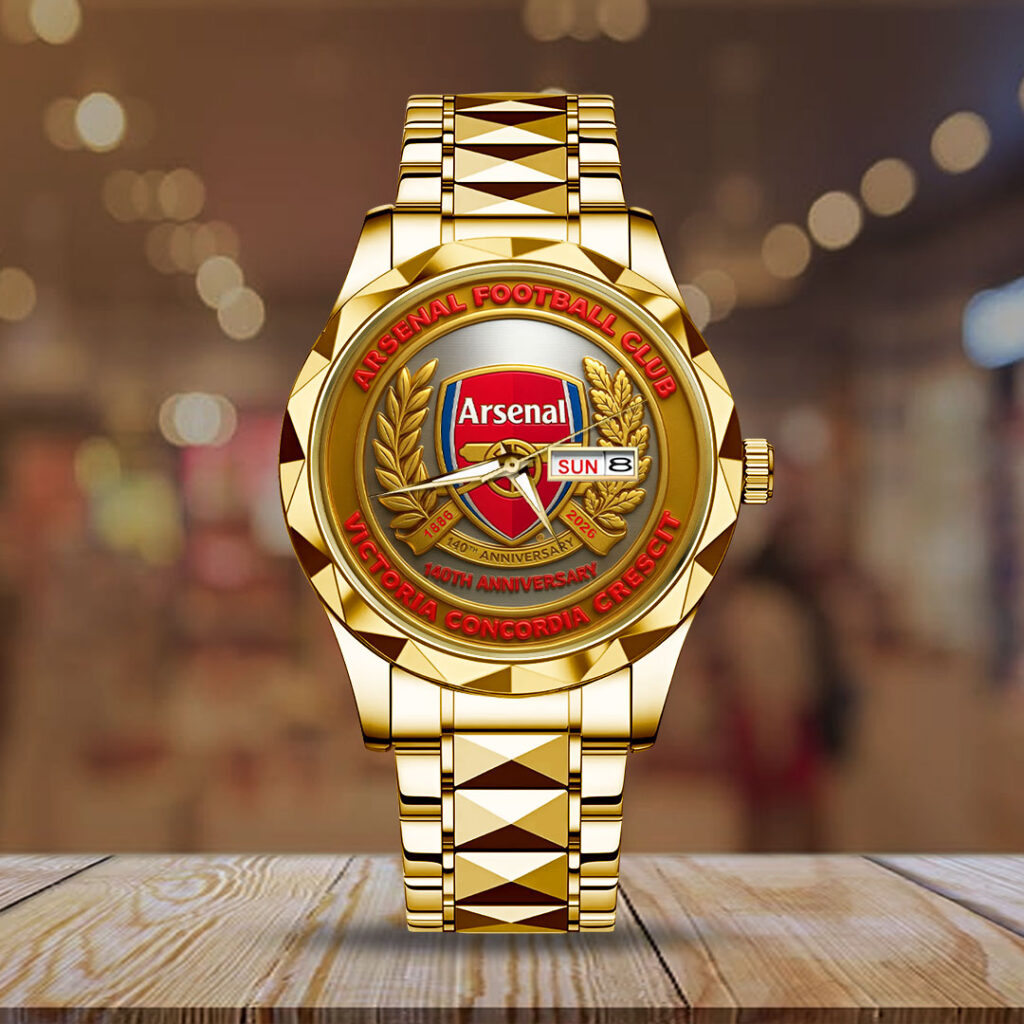 Arsenal FC 140th Anniversary Alloy Luxury Quartz Watch - TMTHU3184