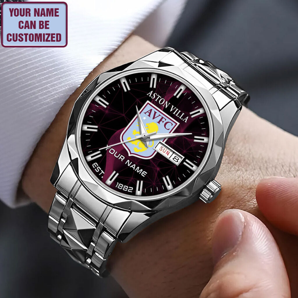 Personalized Aston Villa Alloy Luxury Quartz Watch - TANTN23559