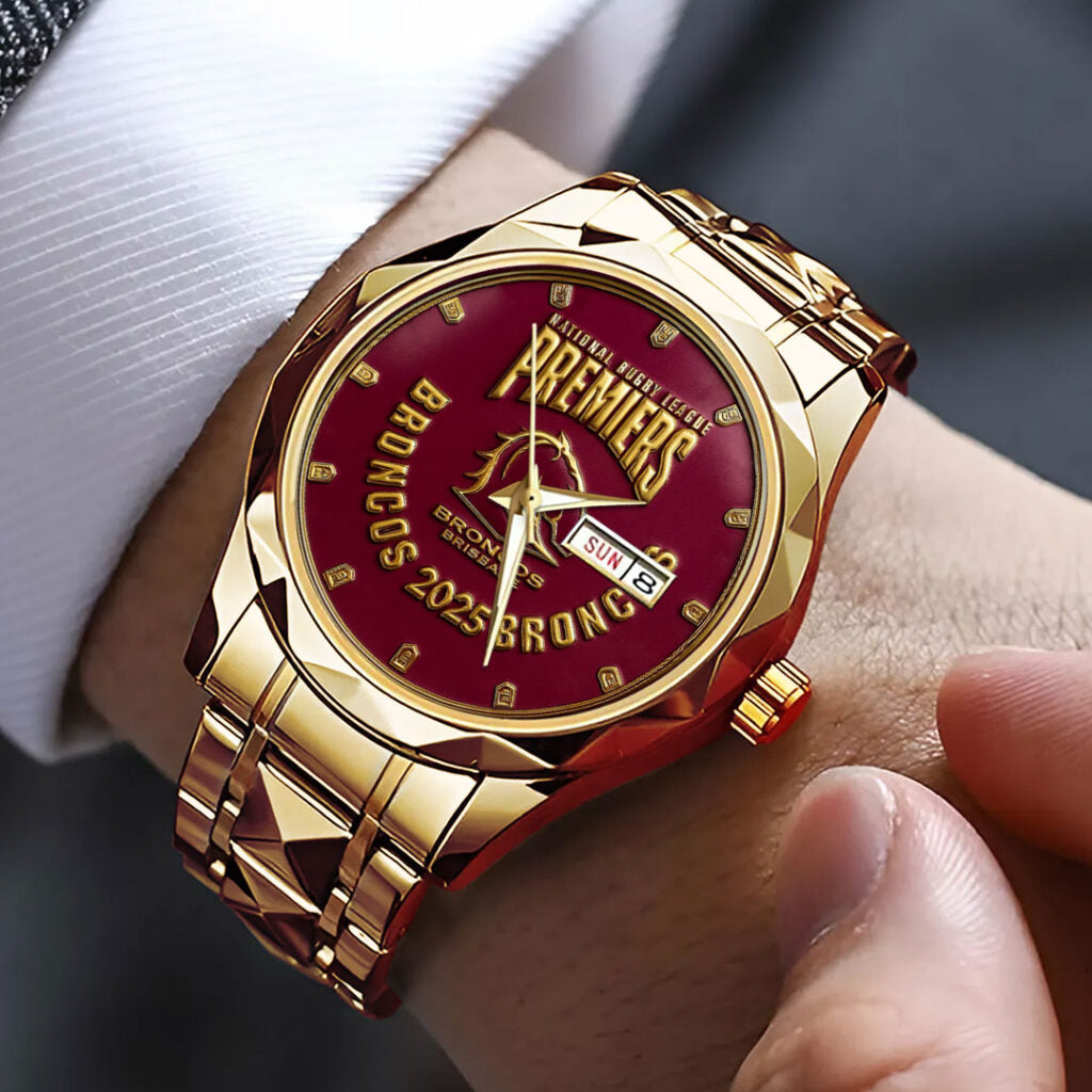 Brisbane Broncos Alloy Luxury Quartz Watch - TMTHU1756