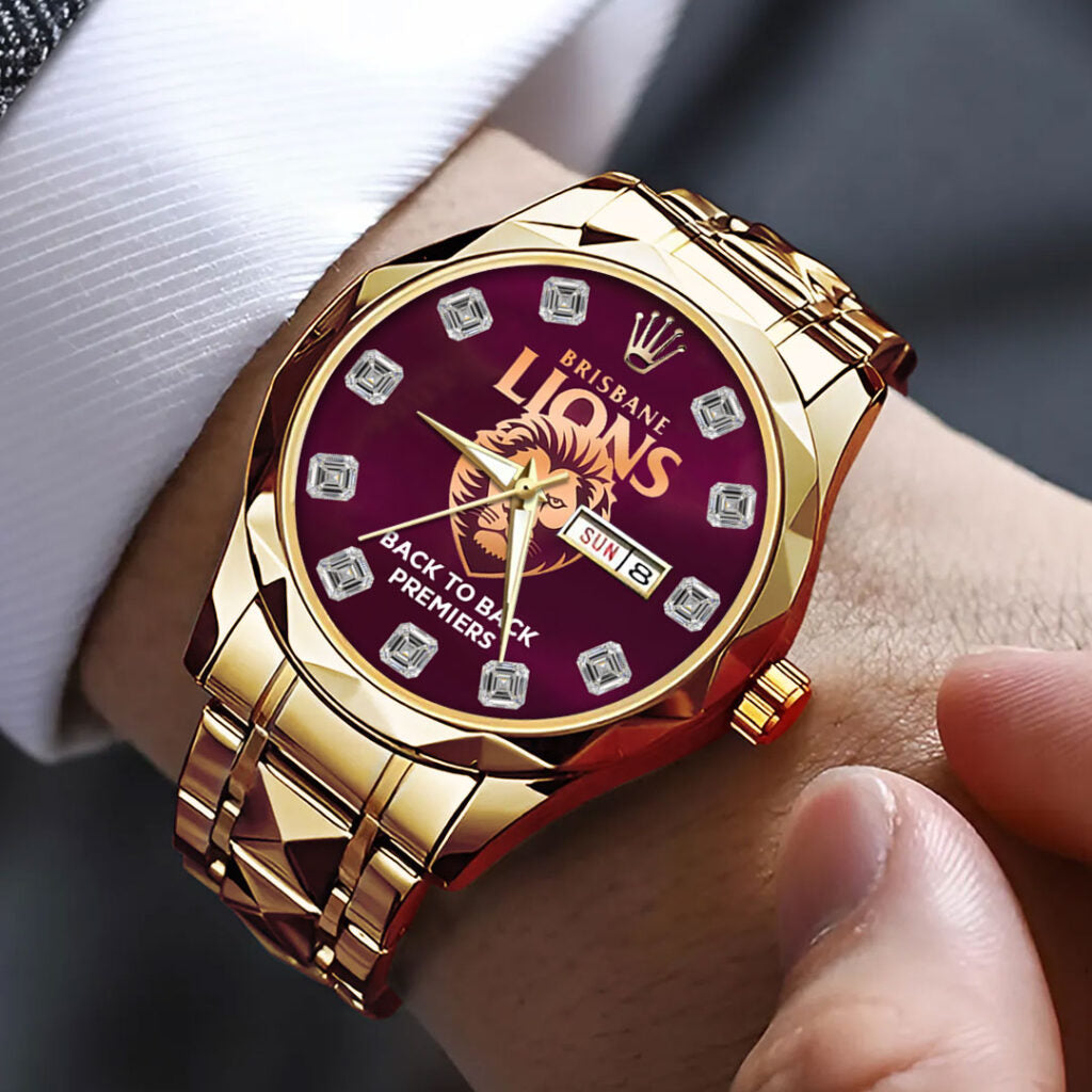 Brisbane Lions Alloy Luxury Quartz Watch - TMTHU1453