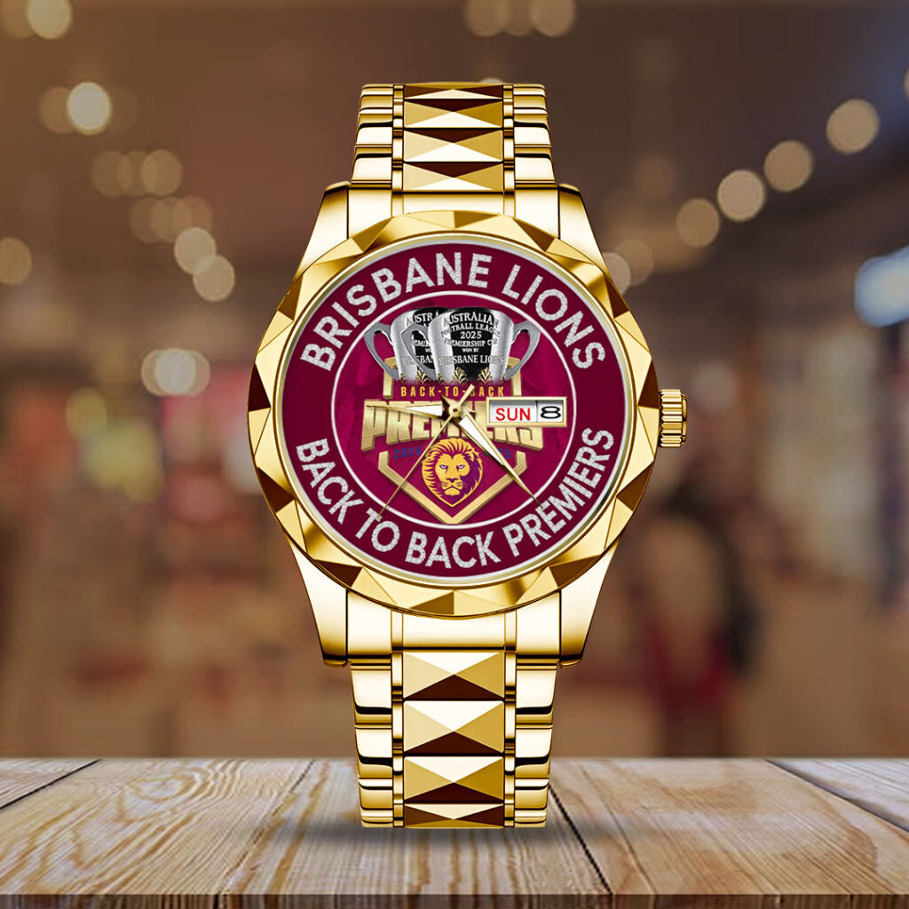 Brisbane Lions Back To Back Premiers Alloy Luxury Quartz Watch - TMTHU1759