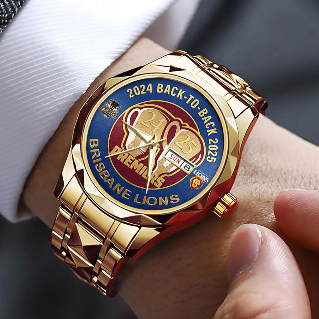 Brisbane Lions Back To Back Premiers Alloy Luxury Quartz Watch - TMTHU1710