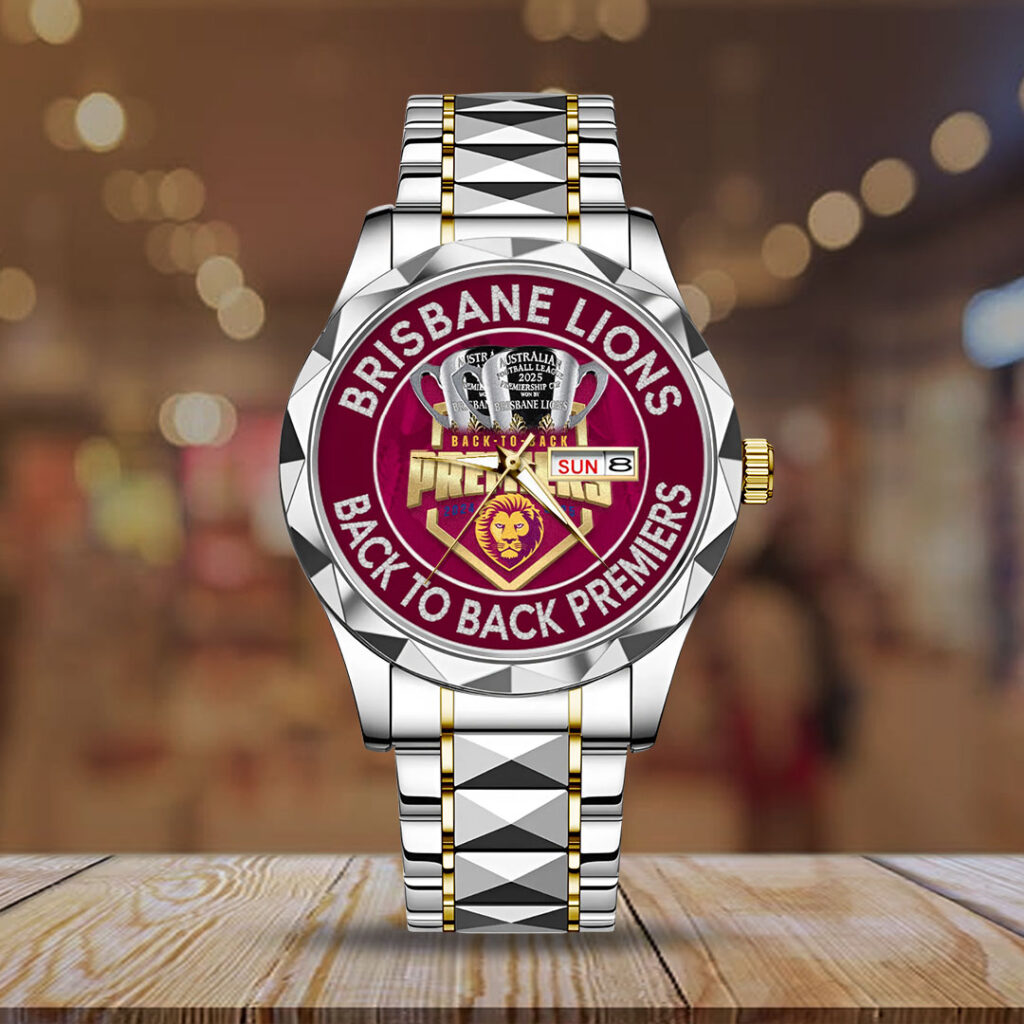Brisbane Lions Back To Back Premiers Alloy Luxury Quartz Watch - TMTHU1759
