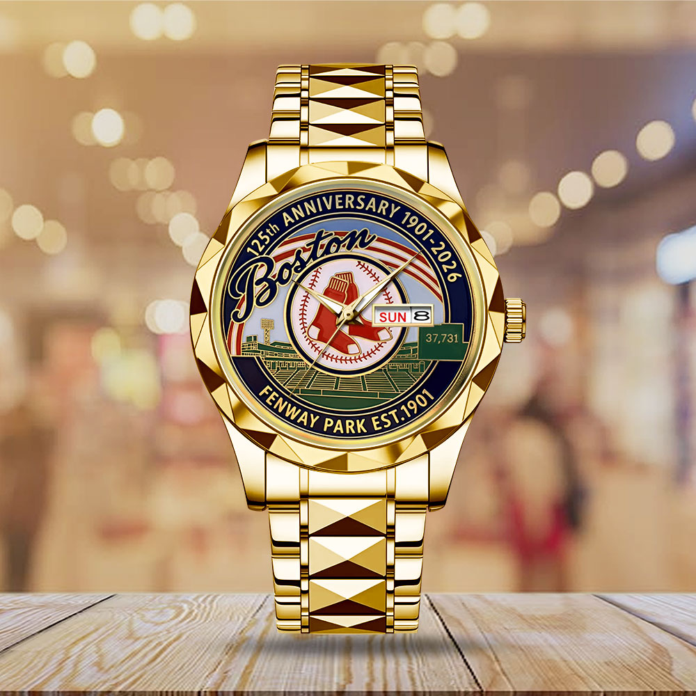 Boston Red Sox 125th Anniversary Alloy Luxury Quartz Watch - MAITM13660
