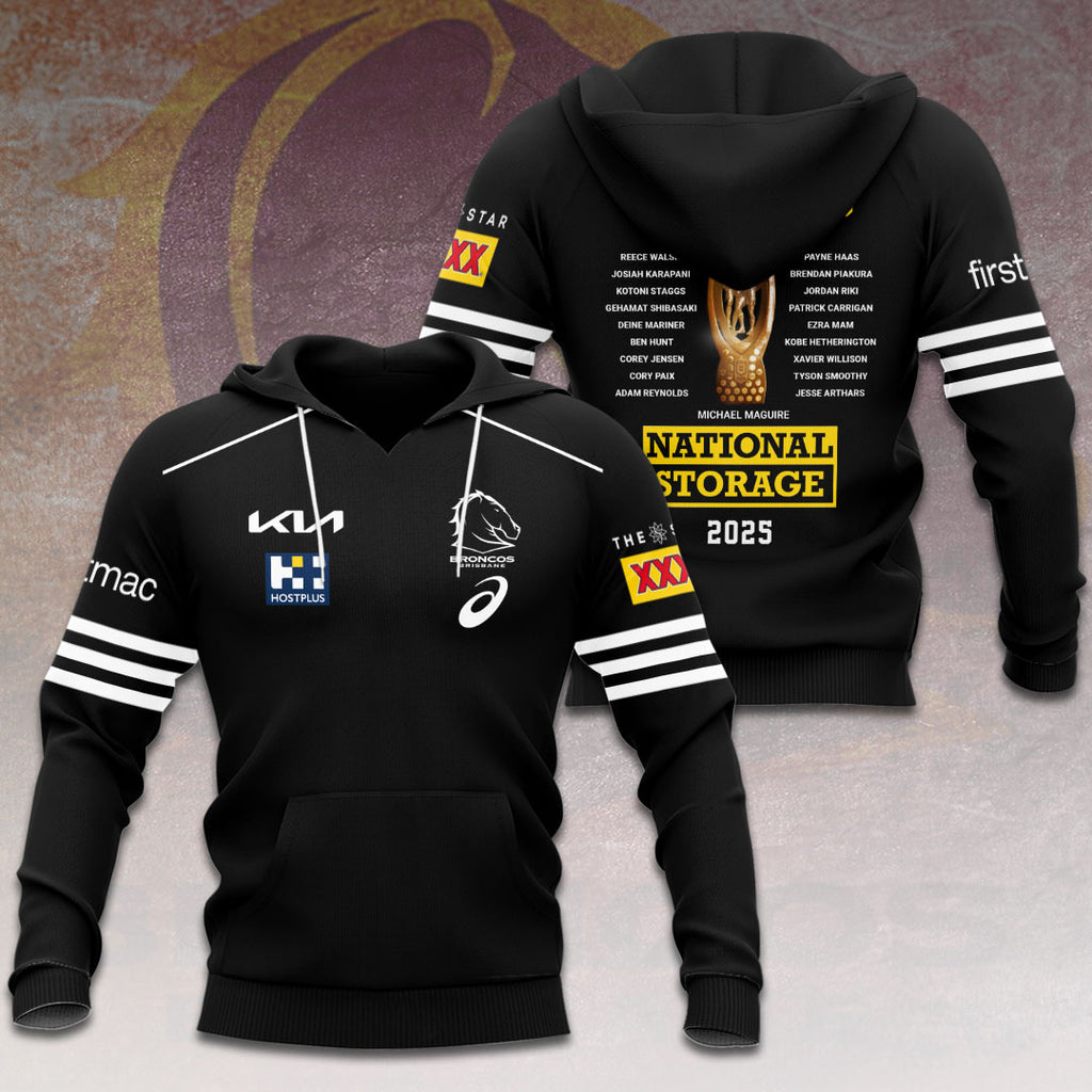 Brisbane Broncos 2025 NRL Premiers 3D Apparel – HOATT13905
