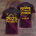 Brisbane Broncos 2025 NRL Premiers 3D Apparel – HOATT13834