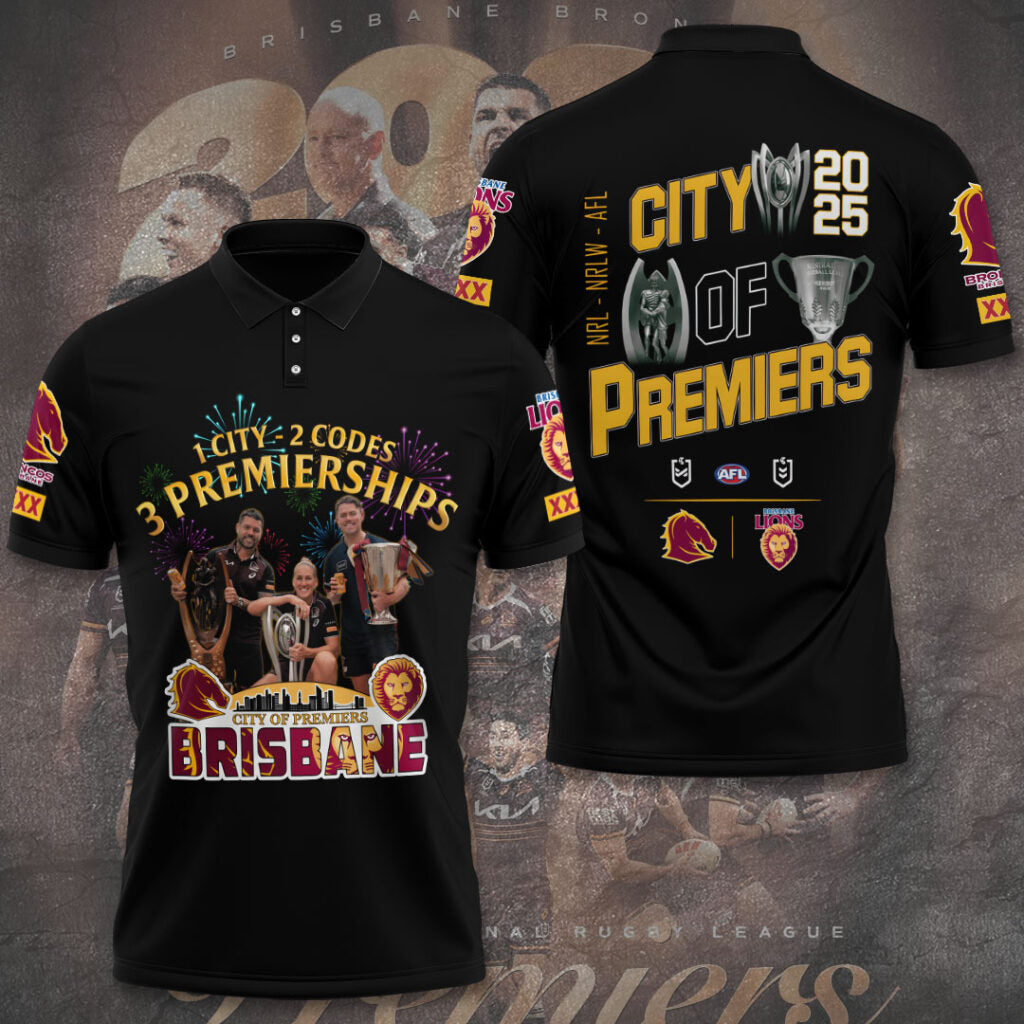 Brisbane Broncos x Brisbane Lions Premiers 2025 3D Apparel – TANTN17468