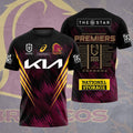 Brisbane Broncos 2025 NRL Premiers 3D Apparel – HOATT13699