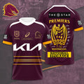 Brisbane Broncos 2025 NRL Premiers 3D Apparel – HOATT13739
