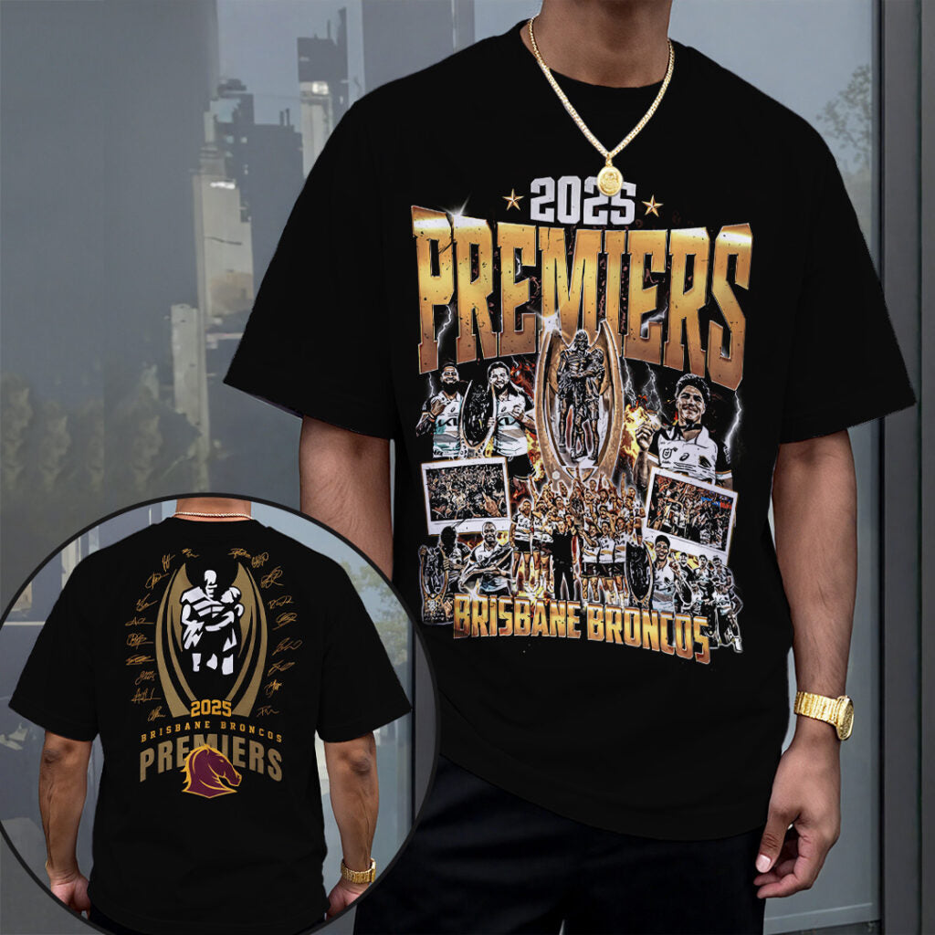 Brisbane Broncos 2025 Premiership 3D Apparel – TANTN17224