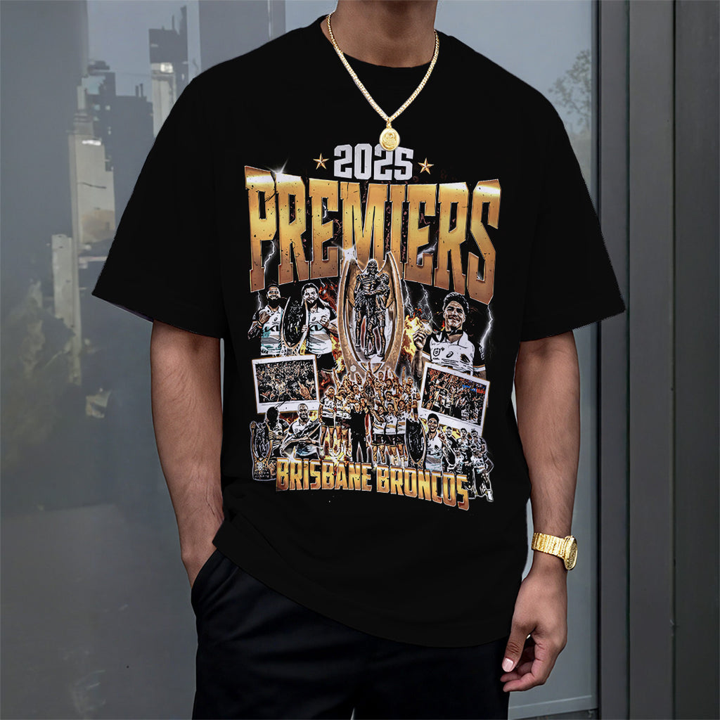 Brisbane Broncos 2025 Premiership 3D Apparel – TANTN17224