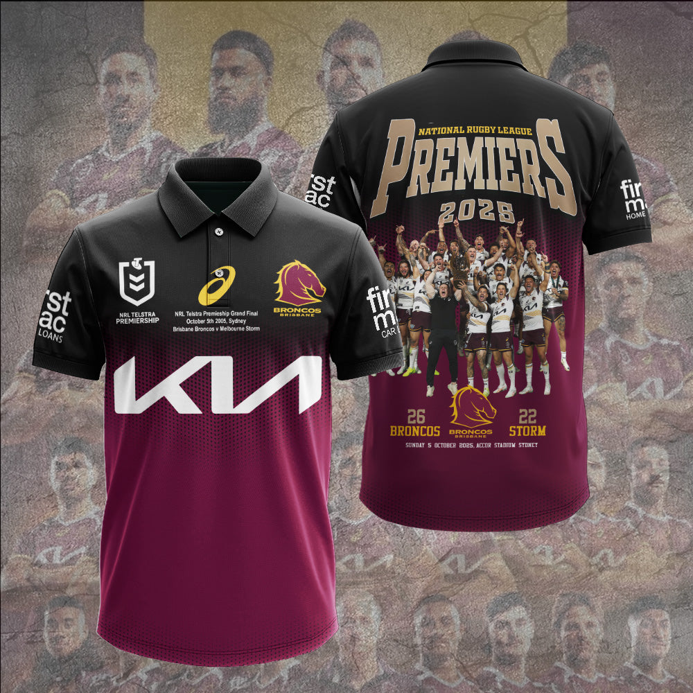 Brisbane Broncos 2025 Premiership 3D Apparel – TANTN18375