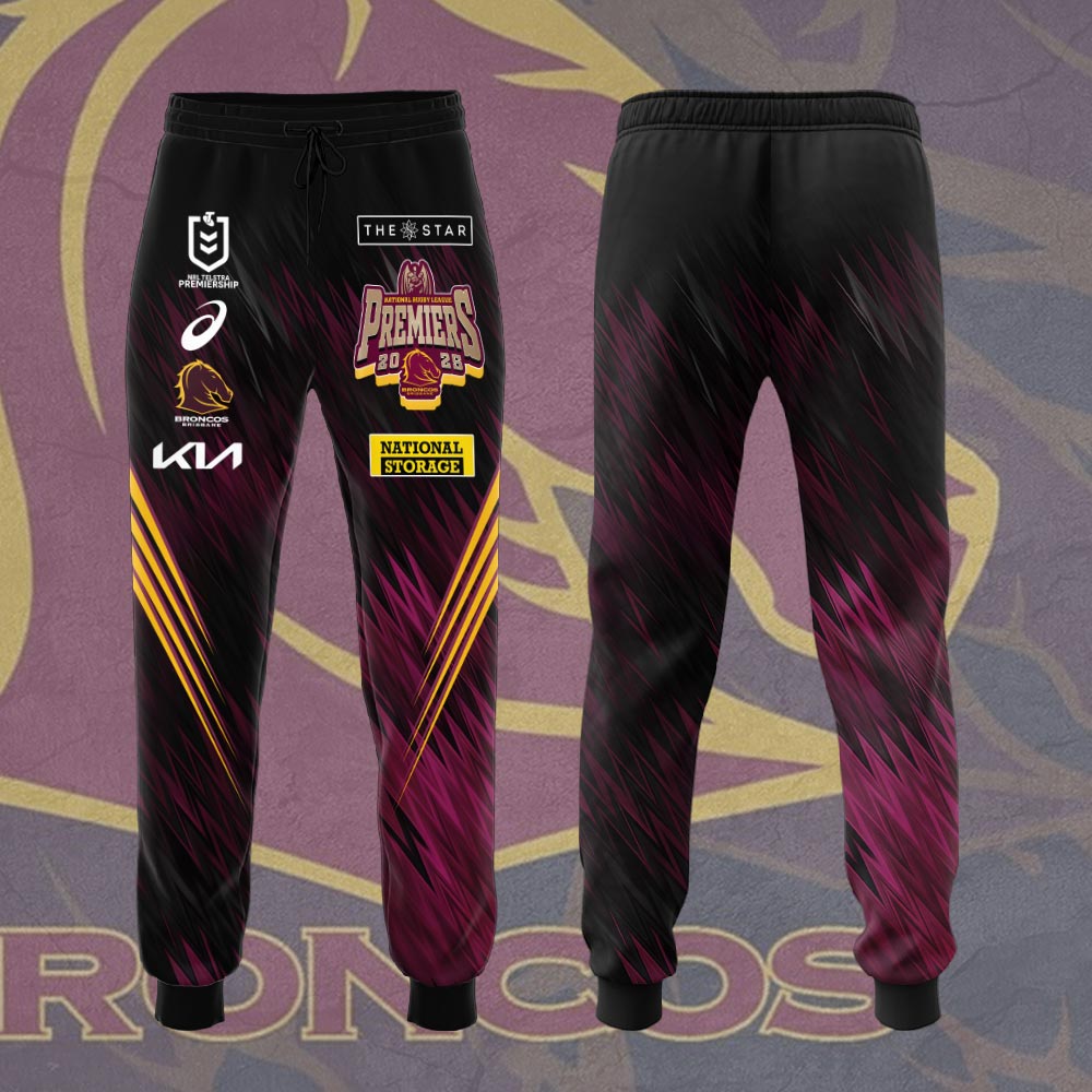Brisbane Broncos 2025 NRL Premiers 3D Apparel – HOATT13625
