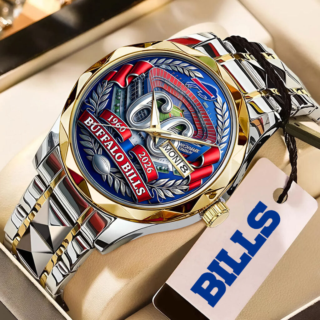 Buffalo Bills 66th Anniversary Alloy Luxury Quartz Watch - MAITM14925