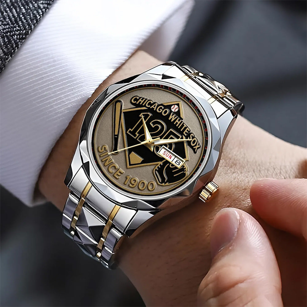 Chicago White Sox Alloy Luxury Quartz Watch - TANTN 15288