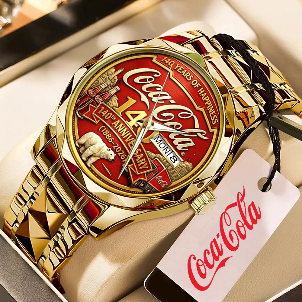 Coca-Cola 140th Anniversary 2026 Alloy Luxury Quartz Watch - TMTHU3763