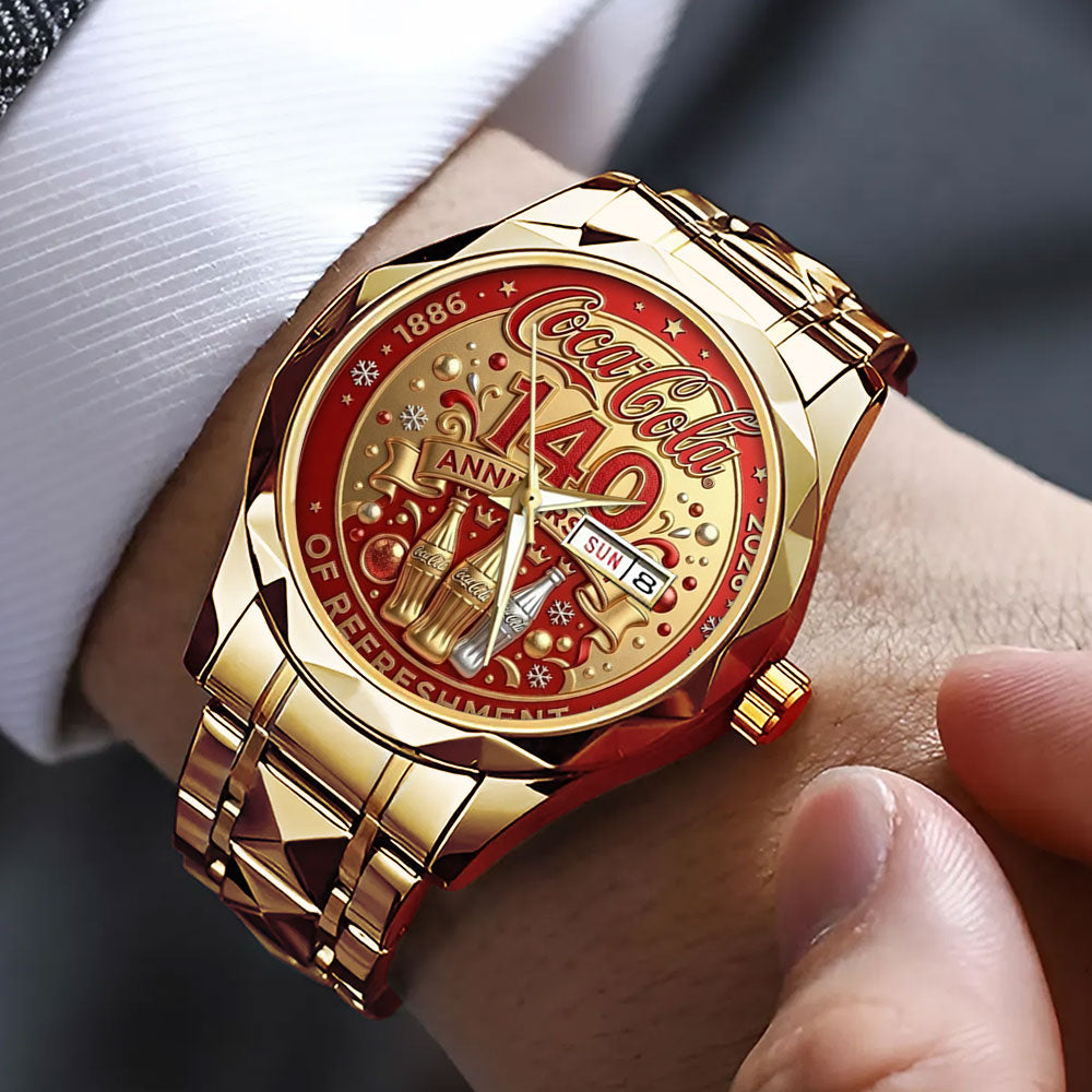 Coca-Cola 140th Anniversary Alloy Luxury Quartz Watch - TMTHU4255