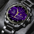 Colorado Rockies Black Stainless Steel Watch - MAITM13431