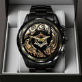 Crimson Desert Black Stainless Steel Watch - GNE5656