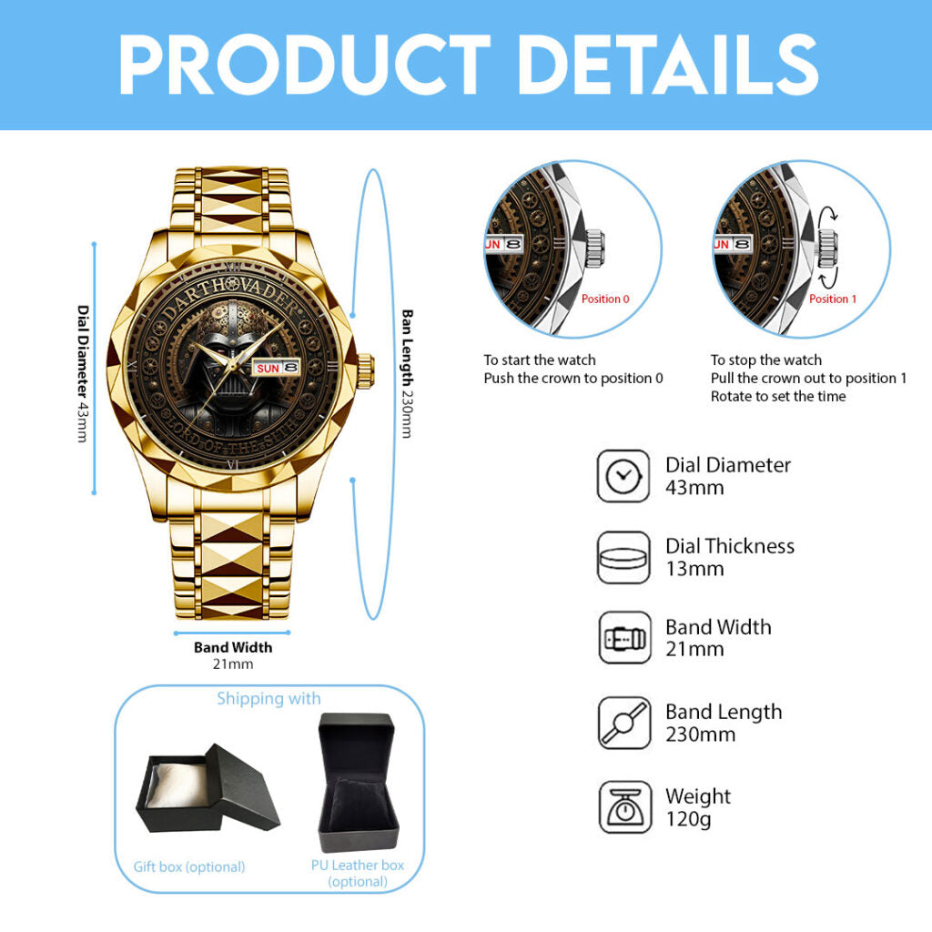 Star Wars x Darth Vader Alloy Luxury Quartz Watch - TMTHU1665