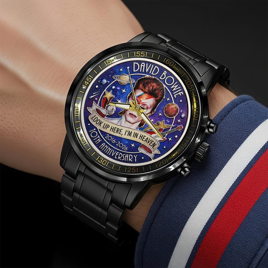 David Bowie Black Stainless Steel Watch - HOATT16103