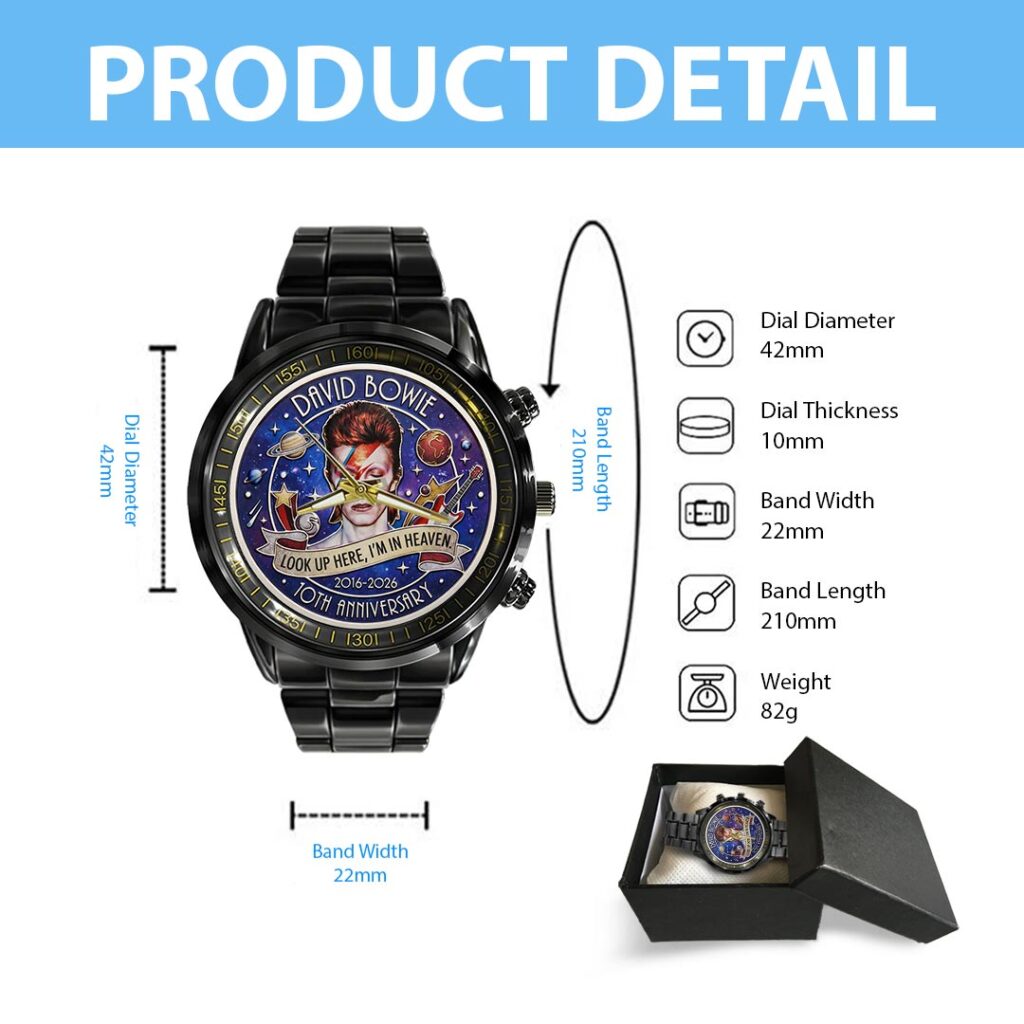 David Bowie Black Stainless Steel Watch - HOATT16103