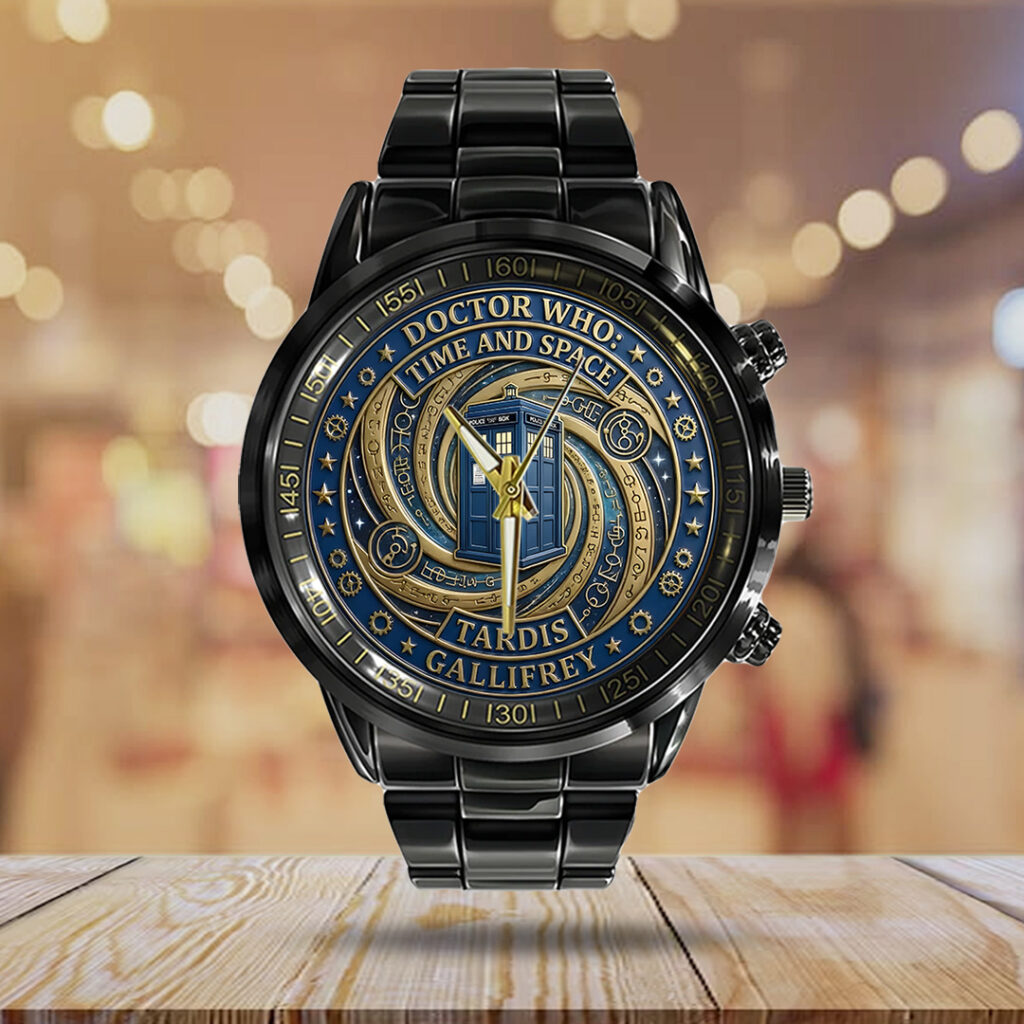 Doctor Who: New Era 20th Anniversary Black Stainless Steel Watch - TANTN20031
