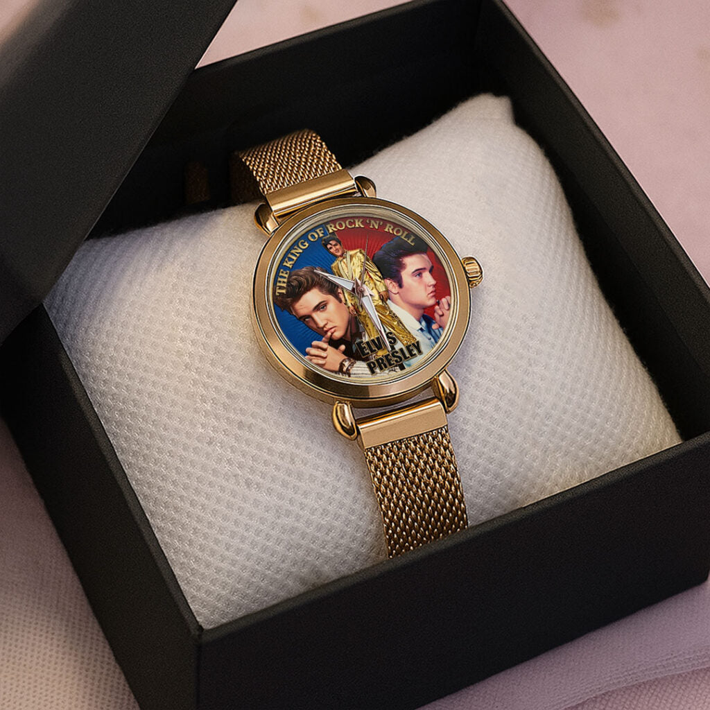 Elvis Presley Mesh Strap Quartz Watch - TMTHU5580