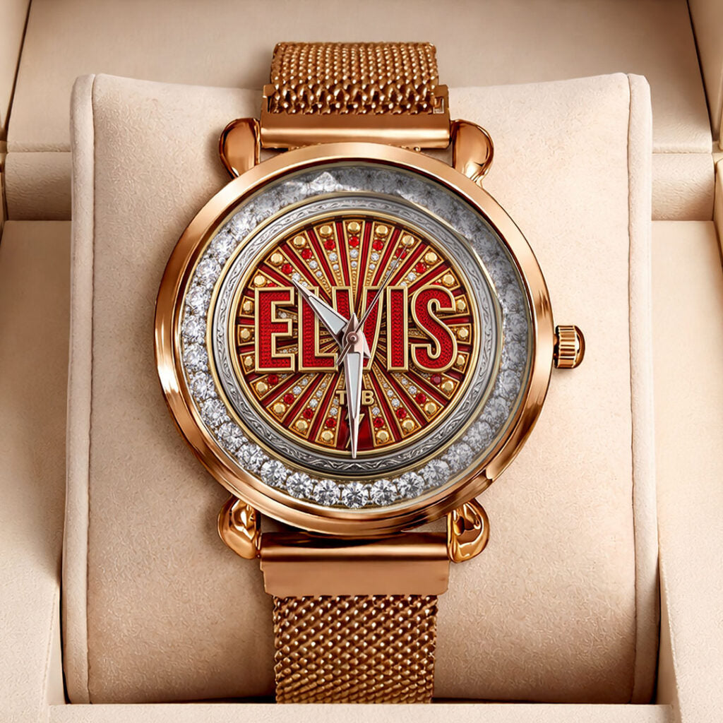 Elvis Presley Mesh Strap Quartz Watch - TMTHU8103