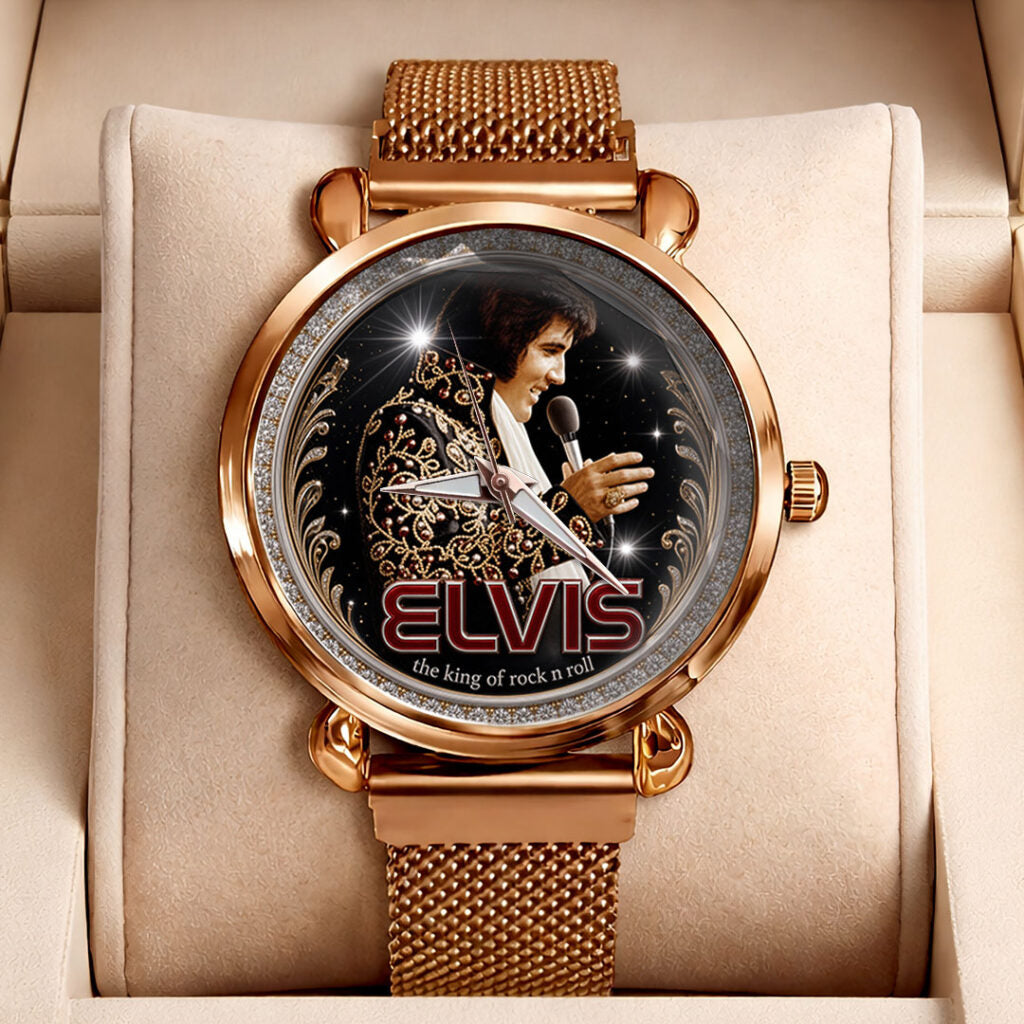 Elvis Presley Mesh Strap Quartz Watch - TMTHU8114