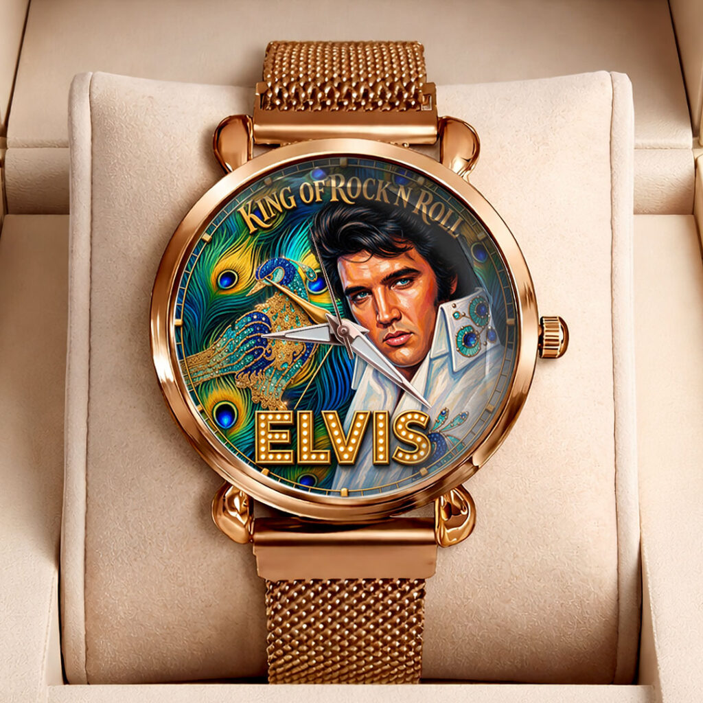 Elvis Presley Mesh Strap Quartz Watch - TMTHU8120